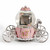 Fairytale Pink and Silver Pumpkin Carriage with Photo Frame Water Globe