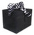 Beautiful Black And White Ribbon Spacious Jewelry Box