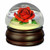 Realistic Red Rose Mushroom Water Globe by San Francisco Music Box Co