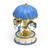 Blue Canopy with Gold Accents Animated Musical Carousel Keepsake