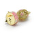 Dazzling Pink 18 Note Musical Floral and Filigree Faberge-style Egg with Jeweled Butterfly 