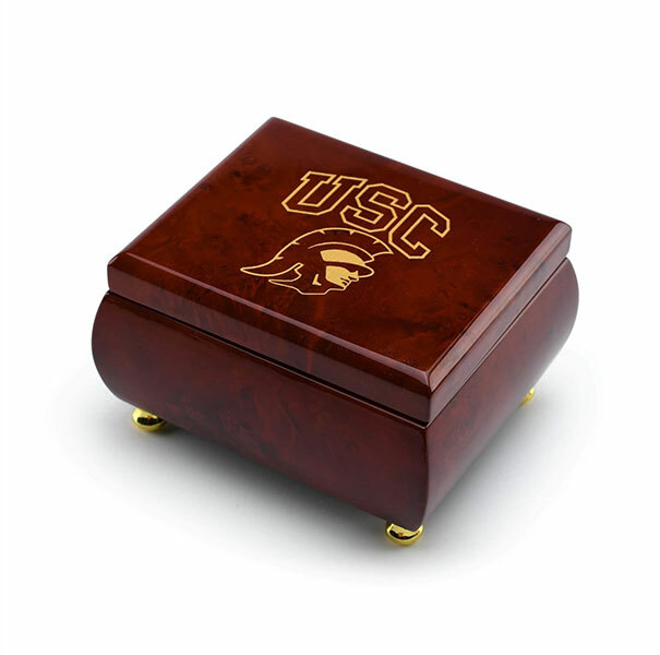 custom music box with fire department logo