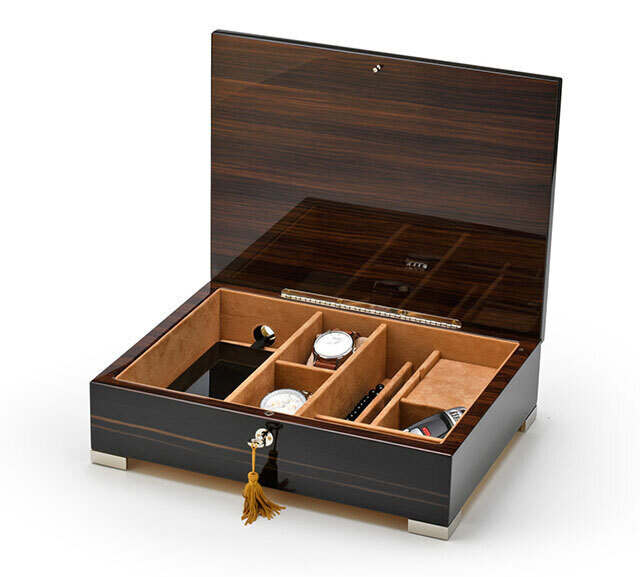 men’s valet music box with charging port