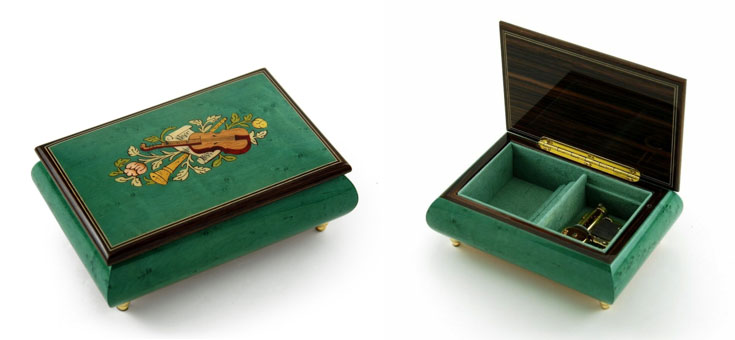 Traditional Wood Inlay Music Box