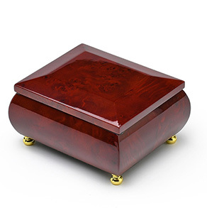 beveled wood custom sound module music box