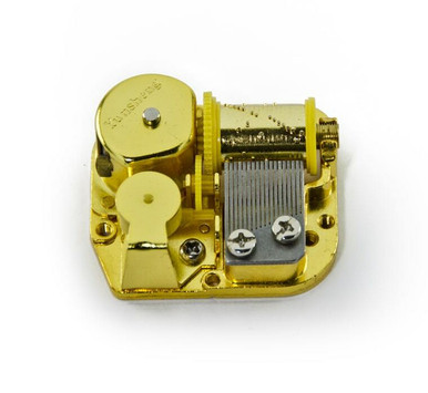 Hand crank music box with 18-note musical mechanism - Item# for this hand  crank music box: FLY.