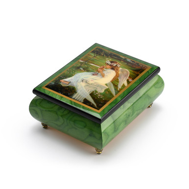 Handcrafted Ercolano Music Box Featuring "Kitten Kisses" by Sandra Kuck