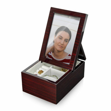 Ultra Modern Fold-Up 6 x 4 Photo Frame Musical Jewelry Box