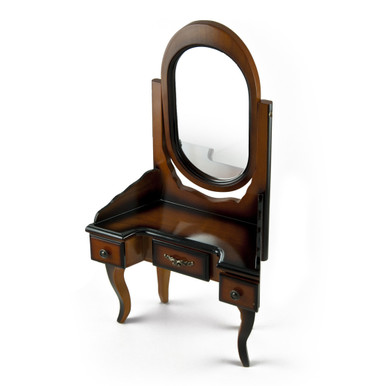 A Stunning Replica of a Miniature French-Provincial Style Vanity with Mirror