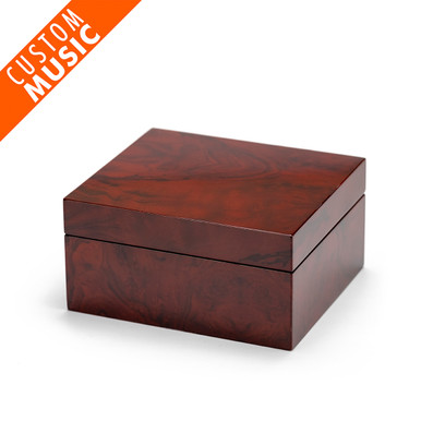 Classy & Sleek Burl Wood USB Custom Sound Module Music Jewelry Box