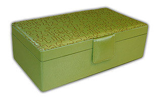 Hazel Rectangular  Peridot Jewelry Box  LMTD TIME AFTER CHRISTMAS SALE