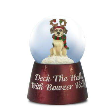 Deck the Halls with Bowzer Holly Miniature Musical Waterglobe