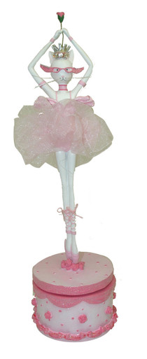 Charming Musical Ballerina Cat Figurine from the "Catwalk" Collection by Westland