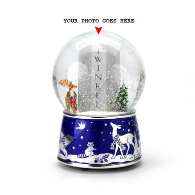 Winter Animals Picture Frame Musical Water / Snow Globe By Twinkle, Inc.