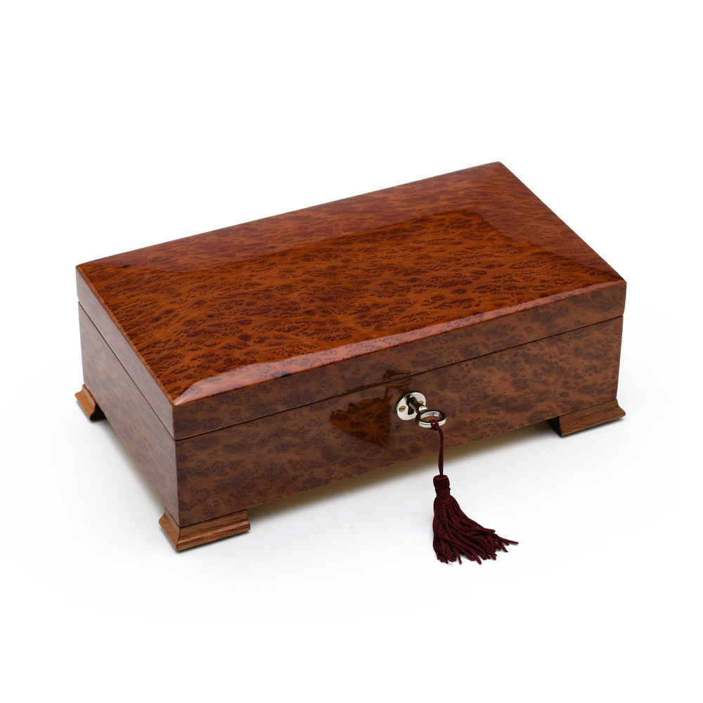 Image of Stunning Vavona Wood 23 Note Classic Italian Style Musical Valet / Watch Box