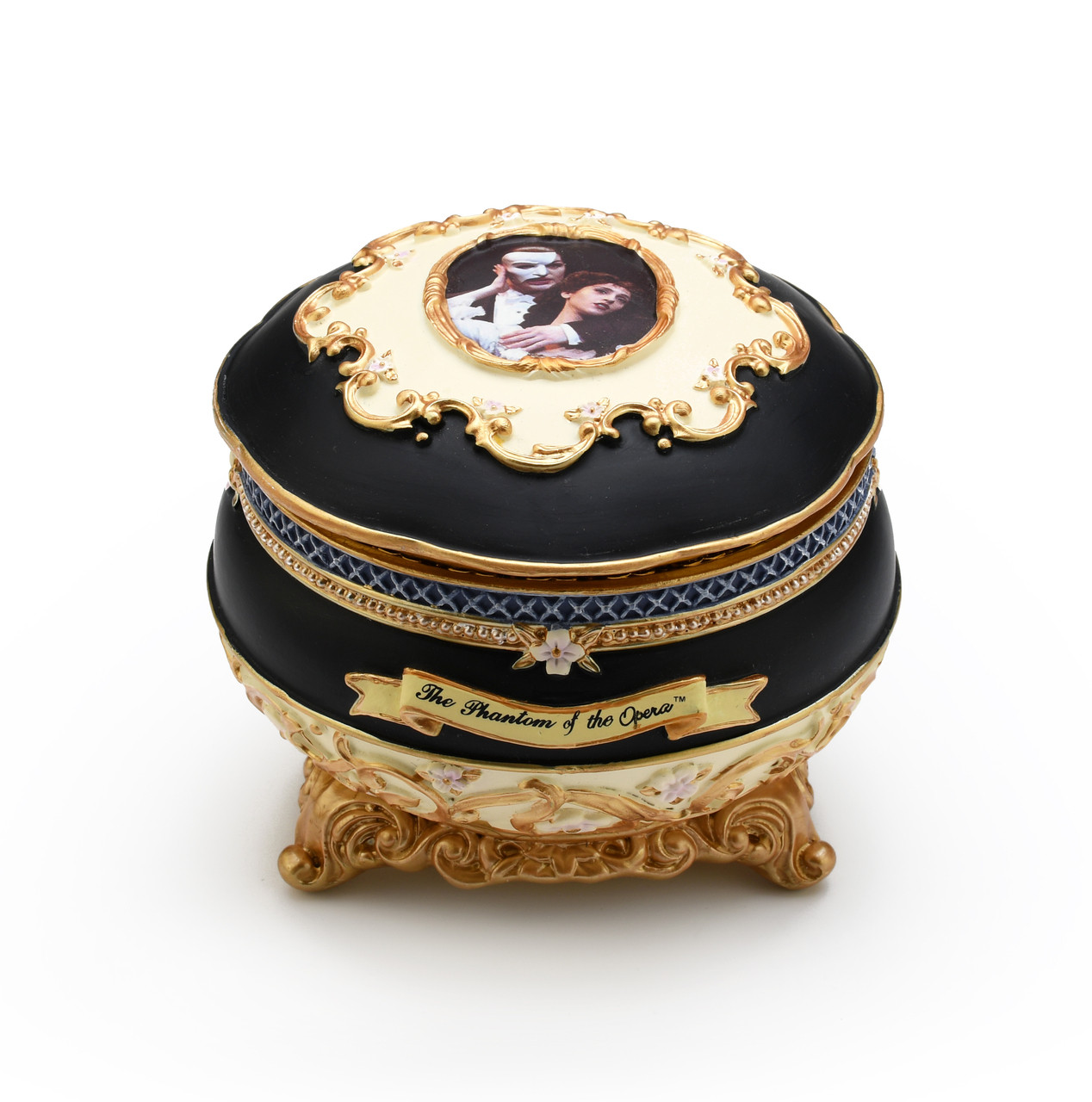 Image of Phantom and Christine 18 Note Musical Trinket Box Collectible