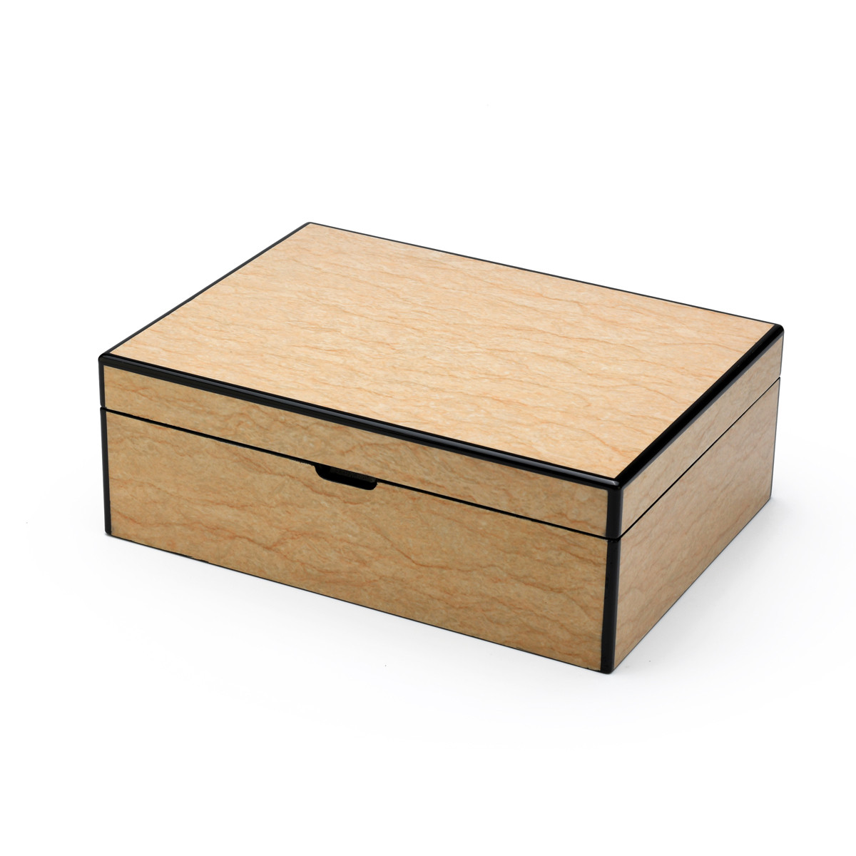 Image of Hi-Gloss 18 Note Sand Finish Elements Collection Musical Valet Box w. Charger Option