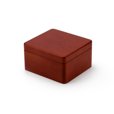 Simple Wooden 23 Note Petite Music Jewelry Box