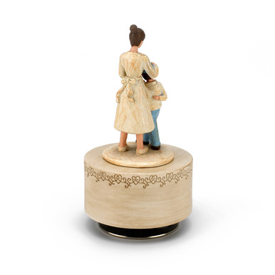 Loving Mother & Son Embrace Musical Figurine