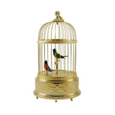 "Voliere de la Cour" Gilt Singing Birds Collection by Reuge