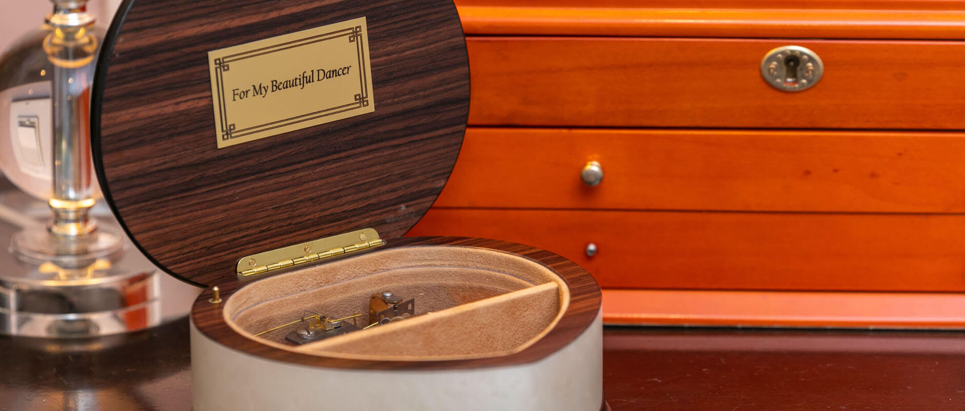 Italian inlaid wood box with Sorrento view