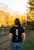 Ladies V Neck T-Shirt (Black)