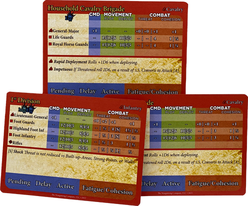 ESR English Stat Cards & Orders Pack (Early-Mid-Late War)
