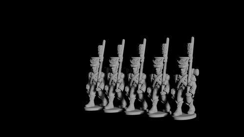 French Légère in Shako with Side Plume