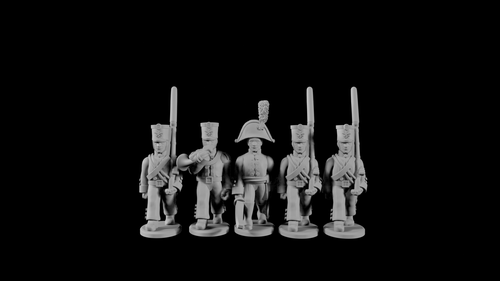 Prussian Füsiliere in Early Shako Cmd