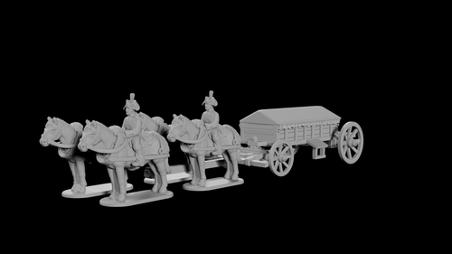 Prussian Caisson mit Train in Bicorn