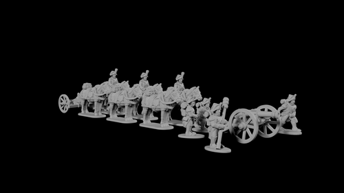 French 8-pdr Artillerie à Pied et Train in Bicorns