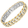 Magnetic Therapy Bracelet Titanium 2 Tone Milan