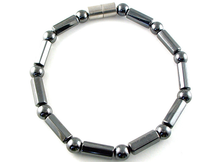 Hematite Therapy Bracelet Rice Twister