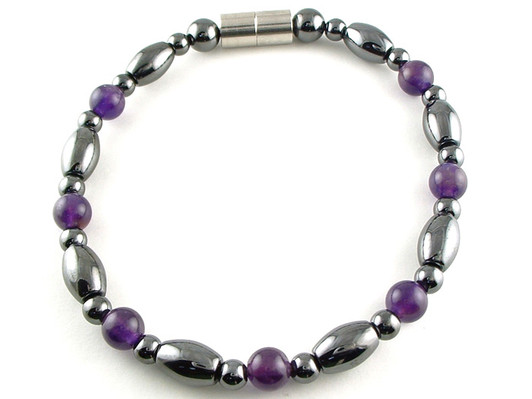 Hematite Magnetic Therapy Anklet Amethyst Venus
