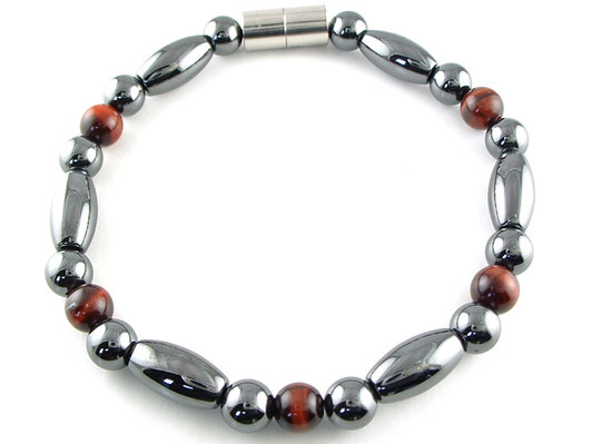 Hematite Magnetic Therapy Anklet Red Tiger Eye Trey Rice