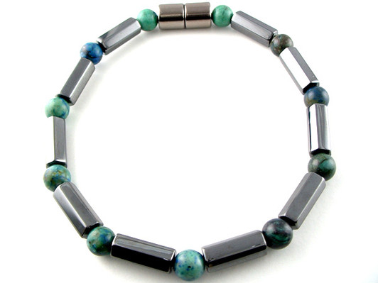 Hematite Magnetic Therapy Necklace Lapis Polygons