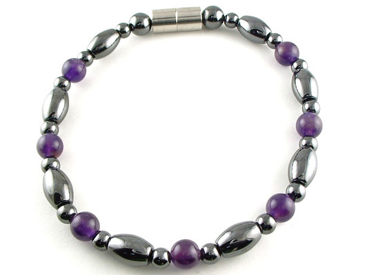 Hematite Magnetic Therapy Necklace Amethyst Venus