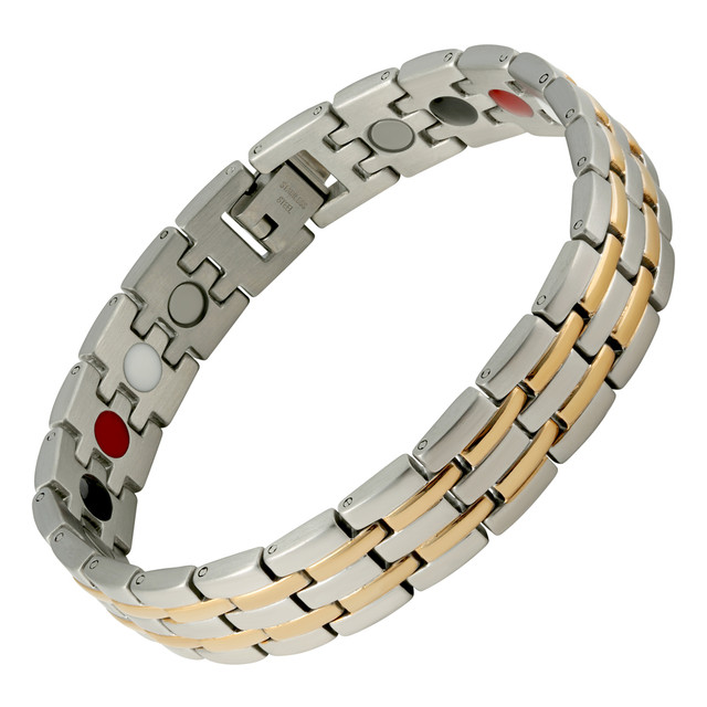 Therapy Bracelet Stainless Steel Silver Executive