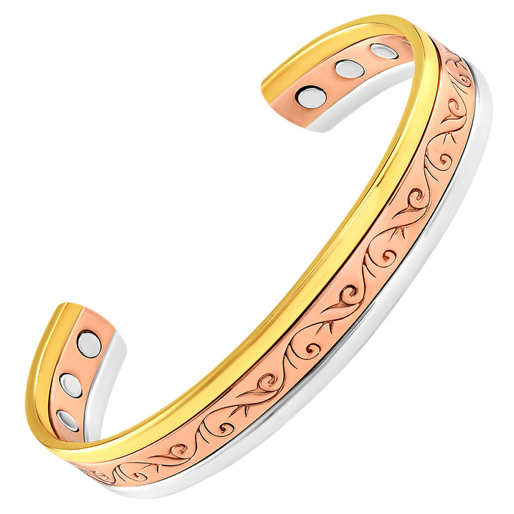 Triple Vineyard Copper Magnetic Therapy Bracelet