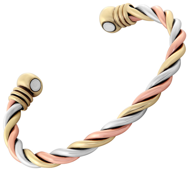 Magnetic Linked Copper Bracelet - Rolling Spheres