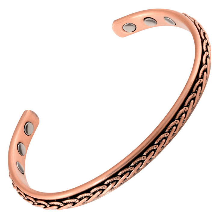 Twisted Vines Copper Magnetic Therapy Bracelet