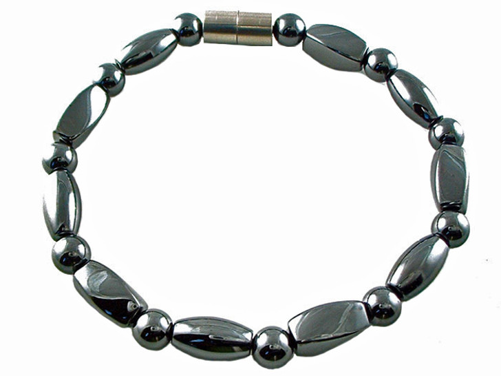 Hematite Magnetic Therapy Necklace Rice Twister