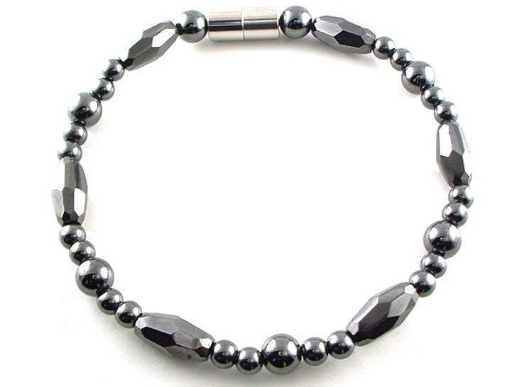 Hematite Magnetic Therapy Necklace Saturn's Marquise