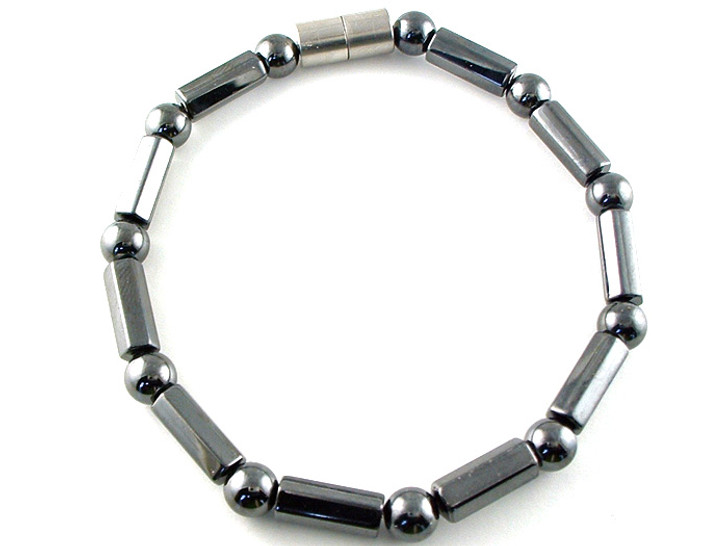 Hematite Magnetic Therapy Necklace Polygons