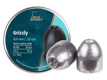 H&N Grizzly Pellets, .357 Cal, 82 Grains,  Hollowpoint, 85ct