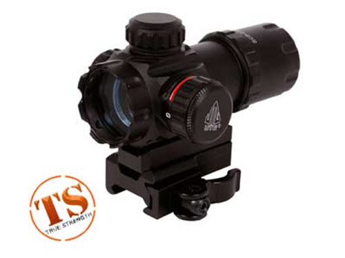 1x26mm ITA Red-Green Dot Sight, 4 MOA Dot, 30mm Tube, Quick-Detach Low Picatinny Mount & Riser