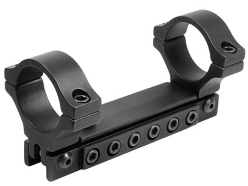 BKL 1-Pc Adjustable Scope Mount, 1" Rings, 3/8" Dovetail, Black