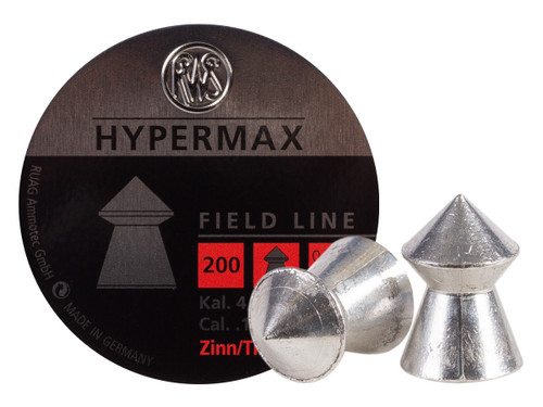 RWS HyperMAX .177 Caliber, 5.2 Grains, Pointed, 200 ct RWS HyperMAX .177 Caliber, 5.2 Grains, Pointed, 200 ct