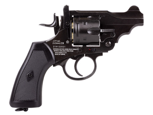 Webley MKVI CO2 Pellet Revolver, Battlefield Finish, 2.5"