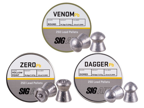 SIG Sauer Pellet Variety Pack, .22 Cal, 750ct SIG Sauer Pellet Variety Pack, .22 Cal, 750ct